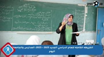 الخريطة الكاملة للعام الدراسي الجديد 2025 – 2025: المدارس والجامعات اليوم